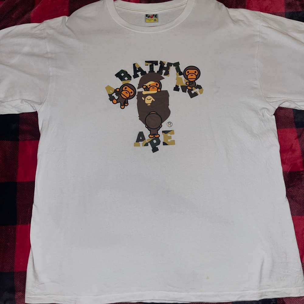 A BATHING APE (BAPE) BABY MILO COLLEGE TEE